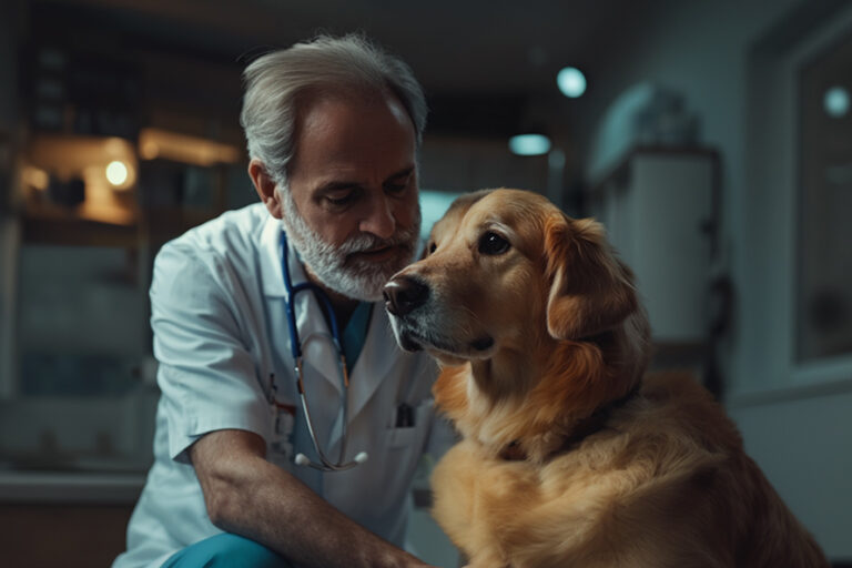 Dog's Health Dog at the Vet